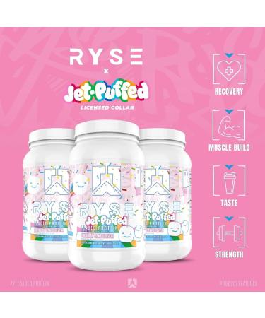 Ryse Core Series Loaded Protein | 25 Grams of Protein Per Serving | Whey Isolate & Whey Concentrate Protein Powder with Added MCTs & Fibre | 2LB 27 Servings (Jet Puffed Birthday Cake) - Buy Online on GoSupps.com