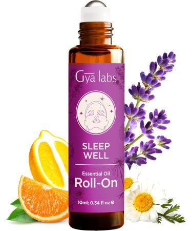 Breathe Easy & Sleep Well Roll On Set - Aromatherapy Grade Essential Oils Roll On Set - 2x0.34 fl oz - Gya Labs - Buy Online on GoSupps.com