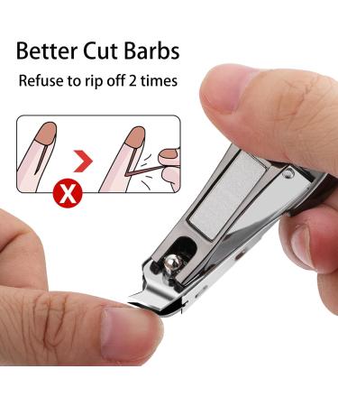 Nail Clippers for Thick Nails Splash-Free Fingernail Clippers Toenail Clippers Nail Cutters Nail Clippers with Fingernail File Manicure for Men & Women - Buy Online on GoSupps.com