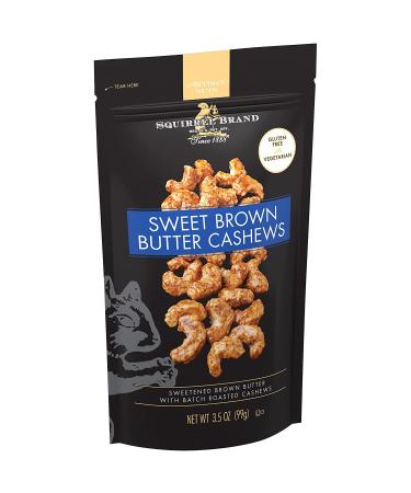 Squirrel Brand Sweet Brown Butter Cashews 3.5oz - Gluten Free & Vegetarian Snack - Buy Online on GoSupps.com