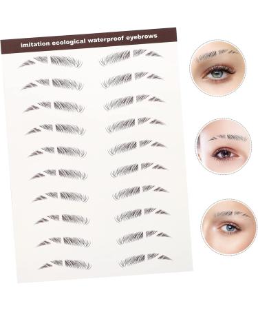 Healeved 18 Pcs Eyebrow Stickers Authentic Eyebrows Brow Stickers Eyes Sticker Para U as Water Transfer Paper - Buy Online on GoSupps.com