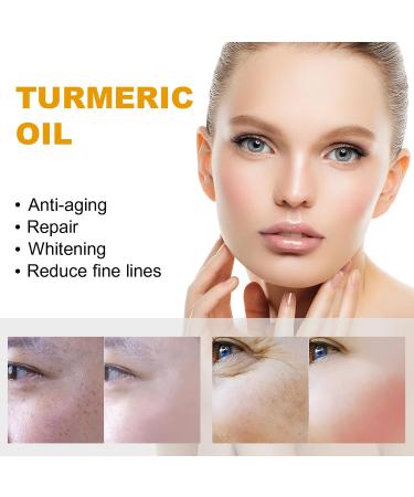 BROEYOUE 2 pieces Turmeric Dark Spot Corrector Serum Turmeric Repair Face Serum All Natural Skin Brightening Serum luminous serum for pimples and dark spots for all skin types - Buy Online on GoSupps.com