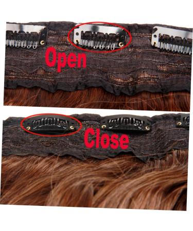 FOMIYES Straight Wigs Clip for Hair Wigs with Clips Straight Ponytail Extension Hair Jaw Clips Hair Wigs Hair Holder Toupee Black Frontal Wig European and American Hair Extensions - Buy Online on GoSupps.com
