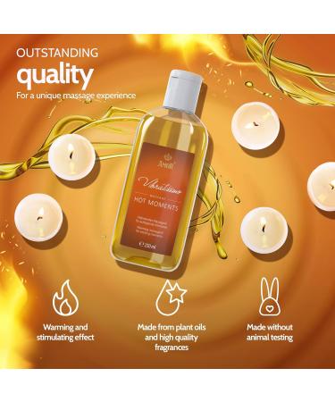 Vibratissimo Hot Moments Warming Soothing Massage Oil Erotic Love Oil Hot Moments 250 ml (Pack of 1) - Buy Online on GoSupps.com