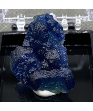 Crystal Stone Natural Blue Fluorite Specimen Cluster Crafts Irregular Crystals Geode Real Reiki Stones Specimen Home Office Decor Ornament PEIQIYIN Reiki Crystal Stone (Color : Dark Blue Size : 11 11 Dark Blue