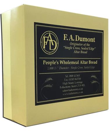 F.A. Dumont Altar Bread -1 3/8" Wholemeal -1000/Box - Buy Online on GoSupps.com