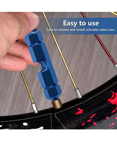 12-Piece Multifunction Valve Core Remover Tool Set for Bicycle - Presta Valve Adapters & Brass Replacements for MTB Racing - Buy Online on GoSupps.com