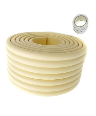 TUKA Multi-Purpose Foam Protector Kit 2M x 80mm Universal Anti Collision Protector Safety of Child Baby Senior | Thick Childproofing Safety Protection Securing Objects and Surfaces. TKD7002 ivory 2 M x 80mm Universal Foam Protector Ivory