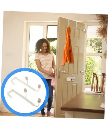 Beatifufu Storage Hooks 2pcs Coat Hook Behind Door Coat Hangers Creative Hook Back of Wrought Iron Hook Storage Wall Hanging - Buy Online on GoSupps.com