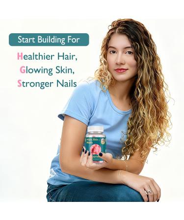 Ficpoud Hair Skin and Nails Biotin Gummies, Supports Healthy Hair, Skin & Nails, Vegan Vitamins for Women & Men, Supports Hair Growth and Stronger Nails, Healthy Skin, 30 Day Supply - Buy Online on GoSupps.com