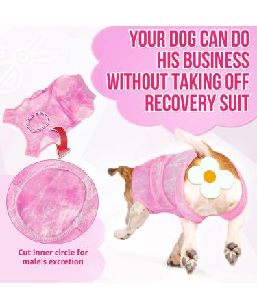 Eyein Dog Surgery Recovery Suit XXL Tie-dye Pink - Abdominal Wound Protector for Female Male Dogs - Prevent Licking Spay Shirt - Zippered Onesie & Cone E-Collar Alternative - Buy Online on GoSupps.com