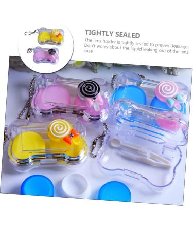 Partykindom Contact Lens Container - Portable Organizer with Mirror for Travel | 6 Sentence Case for Easy Storage - Buy Online on GoSupps.com