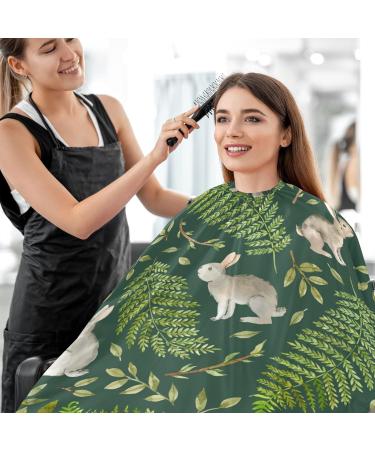 Waterproof Barber Cape - Unisex Cheetah & Rabbits Leaves Hair Cutting Bib for Men | Durable & Stylish - Buy Online on GoSupps.com