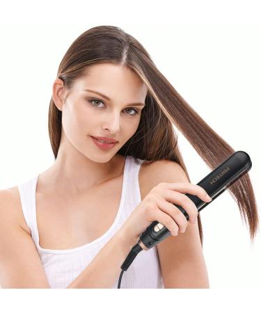 Pritech Mini Flat Iron Portable Hair Straightener - 1'' Plate, 13 Adjustable Temps, Black - Buy Online on GoSupps.com