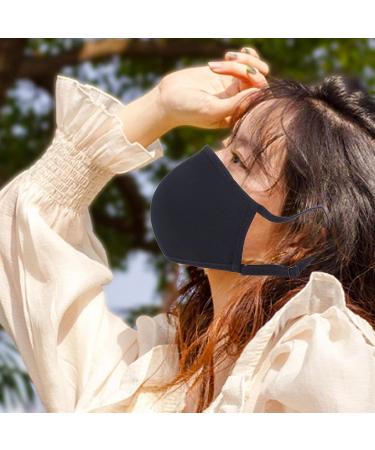YYQTGG Soft Protective Latex Face Cover - Reusable Safe Black & Washable | International Shipping Available - Buy Online on GoSupps.com