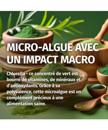 Chlorella 2400mg - 240 High Dosage Capsules - Pure Chlorella Powder Vegan Gluten Free and Additive Free - Supply for 2 Months - Buy Online on GoSupps.com