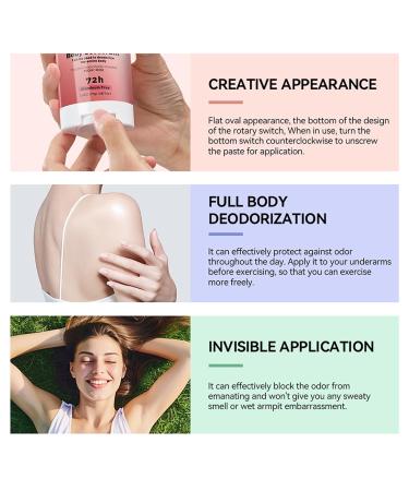 Deodorant Women Natural Deodorant for Women & Men Mens Deodorant Antiperspirant Deodorant Men 72 Hour Invisible Sweat and Odor Protection Aluminium Free Clean Tangerine Sensitive Skin - Buy Online on GoSupps.com