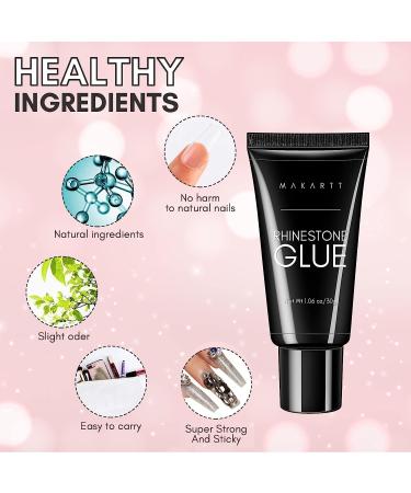 Makartt Nail Rhinestone Glue Gel Bundle for Strong Gem Adhesion - Buy Online on GoSupps.com