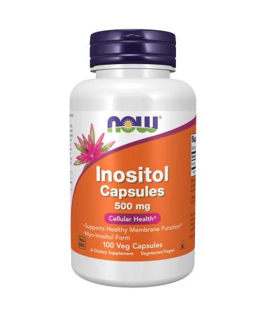 Now Foods Inositol Capsules 500 mg 100 Veg Capsules
