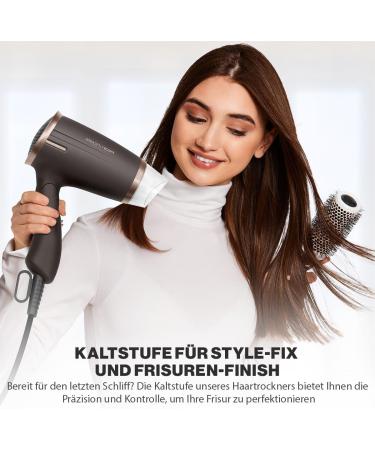 Proficare Compact Hair Dryer 1400W Foldable Travel Hair Dryer with 2 Power Levels & Cold Shot Overheat Protection PC-HT 3009 Brown Bronze - Buy Online on GoSupps.com