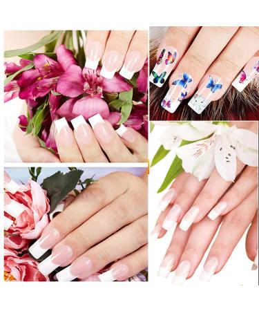 120PCS Flash Soft Gel Tips + 3PCS Nail Glue Kit | Short Square Nail Tips | Soak Off Nail Extension | Clear Fake Nails | 12 Sizes - Buy Online on GoSupps.com