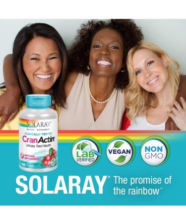 Solaray CranActin Urinary Tract Health - 180 VegCaps | Natural Support & Antioxidants - Buy Online on GoSupps.com