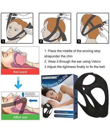 Buy Anti Snoring Chin Straps - Effective Snoring Stopper | 2024 Update | Black Snoring Equipment - Buy Online on GoSupps.com
