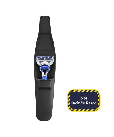 TeaiEei Silicone Razor Case for Travel - Waterproof Carrying Cover Bag for Gillette, Parker, Merkur - Black - Buy Online on GoSupps.com