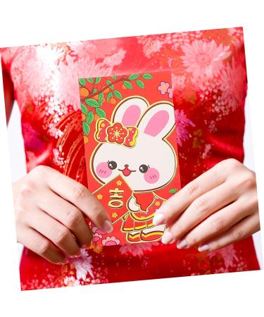 ABOOFAN 162 Pcs Cartoon Red Envelope New Year Red Packet Traditional Style Red Envelopes Year of The Rabbit Red Envelopes China Red Envelope 2023 Year Red Envelopes Paper Piggy Bank Child - Buy Online on GoSupps.com