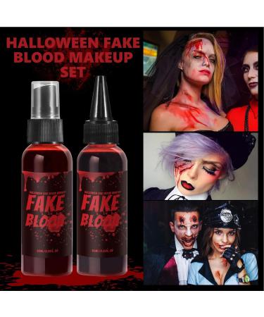  G n rique Washable Artificial Blood 60ml Halloween Makeup Kit Safe Multipurpose Liquid for Cosplay Outdoor Films Horror Parties Photography Stage Performances - Buy Online on GoSupps.com