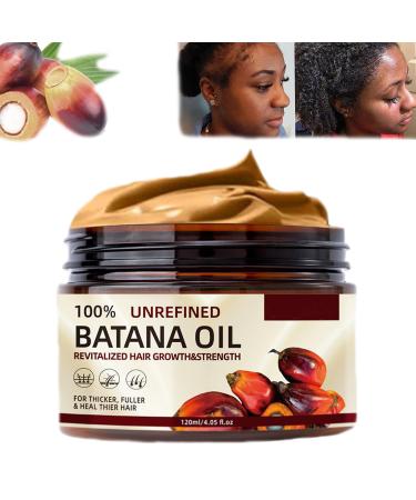 Batana Oil for Hair Growth 2024 New Batana Oil from Honduras 100 Percent Pure Batana Oil Batana Oil Organic Raw Batana Miracle Hair Loss Oil Repairs Damaged Hair Leaves Hair Smoother 120g