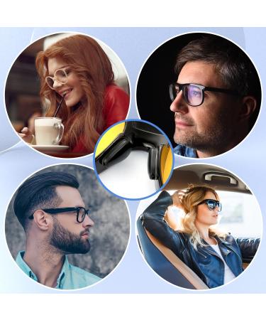 Bewudy Glasses Pads - 10 Pairs Self-Adhesive Anti-Slip Repair Set for Glasses & Sunglasses (3mm Thickness Black) - Buy Online on GoSupps.com