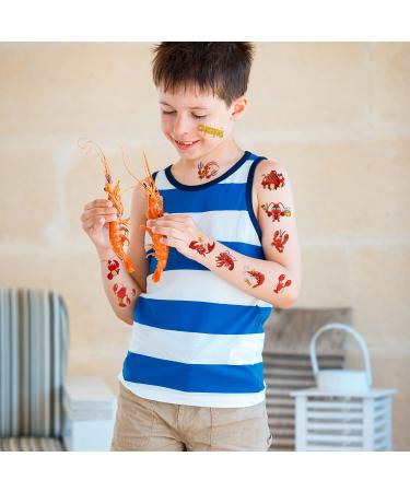 Crawfish Party Favor 24Sheets(144PCS) Crawfish Temporary Tattoosfor Crawfish Boil Party Supplies Lobster Party Decorations  Summer Picnic  Baby Shower Supplies Decorations - Buy Online on GoSupps.com