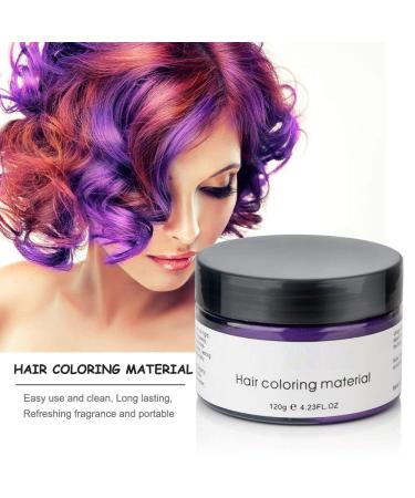 Temporary Hair Wax Color - Ochilima Purple Hair Dye Mud for Men & Women | Washable Styling Cream - 120g - Buy Online on GoSupps.com
