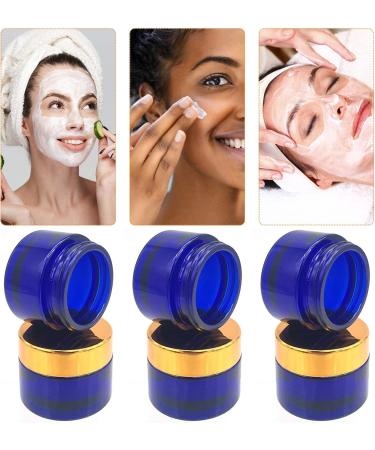 Cisolen 6-Piece Empty Glass Cosmetic Container Set - 30ml Cream Cans with Lid & Liner for Creams Lotions & Essential Oils - Ideal for International Shipping - Buy Online on GoSupps.com