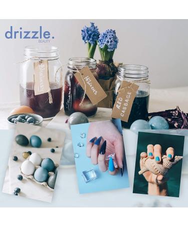 Drizzle Beauty Gel Nail Polish Kit Blue Green Series 12 Colors Collection | 3 Pack Top & Base Coat | Soak Off LED Nail Polish Set | DIY at Home Gift for Women - Buy Online on GoSupps.com