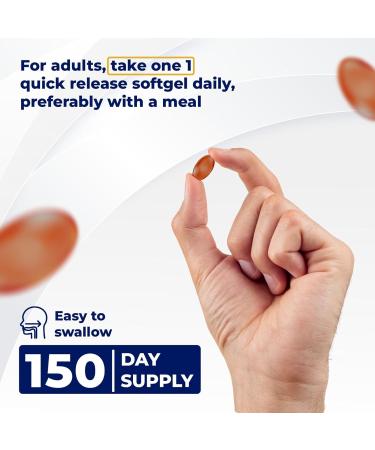 MB One Vegan D3 + K2 Supplement- with MCT Oil & Turmeric - Plant- Based Bone Heart & Immune Support - 150 Softgels Gluten Free 5-Month Supply Easy to Swallow - Buy Online on GoSupps.com