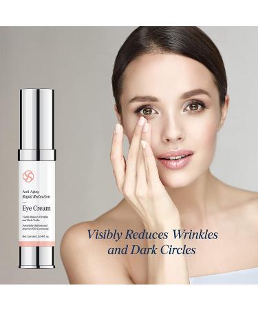 EssyNaturals Anti-Aging Rapid Reduction Eye Cream - Visibly Reduce Wrinkles, Under Eye Bags, Dark Circles & Fine Lines - Instant Results in 2 Minutes - Buy Online on GoSupps.com