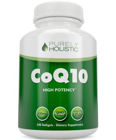 CoQ10 240 SoftGels  High Absorption Coenzyme Q10  Made in The USA to GMP Standards  Up to 8 Month's Co Q 10 Supply  Satisfaction with Our Product Ensured
