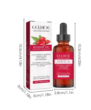 Pure Natural Rose Hip Kernel Oil - 30ml Ethereal Facial Oil for Moisturizing & Skin Scars | Bexdug International Shipping - Buy Online on GoSupps.com