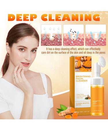 4Pcs Turmeric Wash and Care Three Piece Set Tuemeric Facial Cleanser & Turmeric Soap Bar & Turmeric Face Scrub Pads Face & Body Cleanser Turmeric Cleansing Skincare Set Deep Cleansing - Buy Online on GoSupps.com