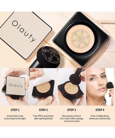 Mushroom Head CC Cream Foundation | Brightening Moisturizing Makeup Primer | Full Coverage BB Cream (Buff Beige) - Buy Online on GoSupps.com