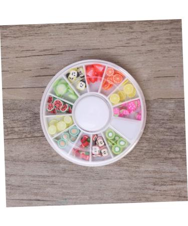 minkissy Nail Art Decor 12 Fruit Decor Nail Art Decoration Nails Decoration Polymer Clay Slices for Nail Manicure Tool Nail Beauty Accessories Manicure Tools Decorate Boxed Soft Pottery - Buy Online on GoSupps.com