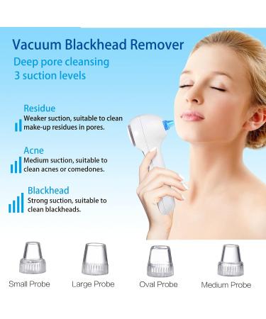 UMICKOO Blackhead Remover Vacuum Rechargeable Facial Cleansing Brush | 3-in-1 Face Scrubber for Exfoliating & Deep Pore Cleansing | IPX7 Waterproof & LCD Screen - Buy Online on GoSupps.com
