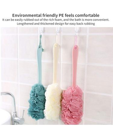 4 Pack Long Handled Shower Bath Body Brushes & Luffa Sponges - Soft Nylon Mesh Back Cleaner for Exfoliating - Suitable for Men and Women - Green - Buy Online on GoSupps.com