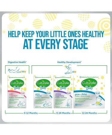 Culturelle Probiotics Baby Grow + Thrive Probiotics + Vitamin D Packets 12-24 Months Unflavored 30 Single Serve Packets - Buy Online on GoSupps.com