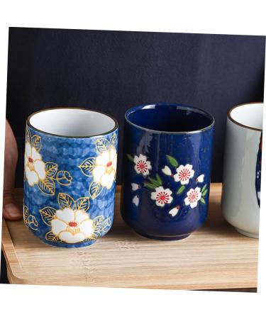 Zerodeko Ceramic Teacup Water Glasses Drinking Glasses Ceramic Tea Cups Ochoko Cups Water Cup Mini Hand Cup As Shown 1 7.5X7.5X10.3CM - Buy Online on GoSupps.com