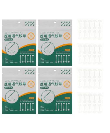 G n rique Bandes Nasales Transparentes Autocollantes pour Remodelage du Nez Patchs lastiques Souples en Silicone D halt re Lot de 4 Paquets pour Affiner et R tr cir les Ailes du Nez