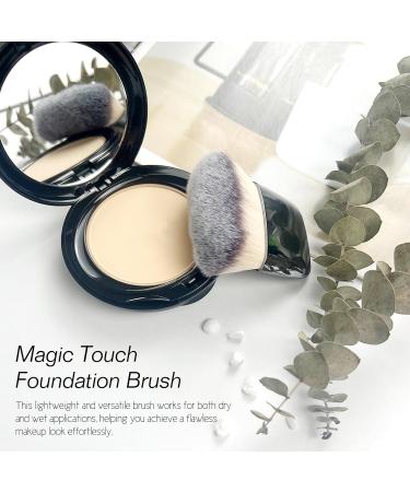 Shop Mini Multi-functional Makeup Brushes Set Portable Soft Hair Powder & Blush Brush (Silver) | International Shipping - Buy Online on GoSupps.com