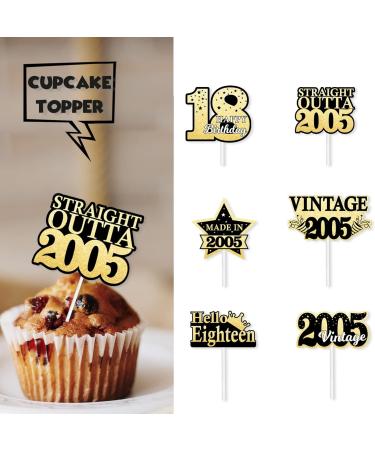 S-Star-18 Ice Cream Fruit Dessert Cupcake Topper Colorful Glitter Happy Birthday Sensory Pop Game Theme Decor Supplies Baby Shower Boys Girls Birthday Party Decorations 21 - Buy Online on GoSupps.com